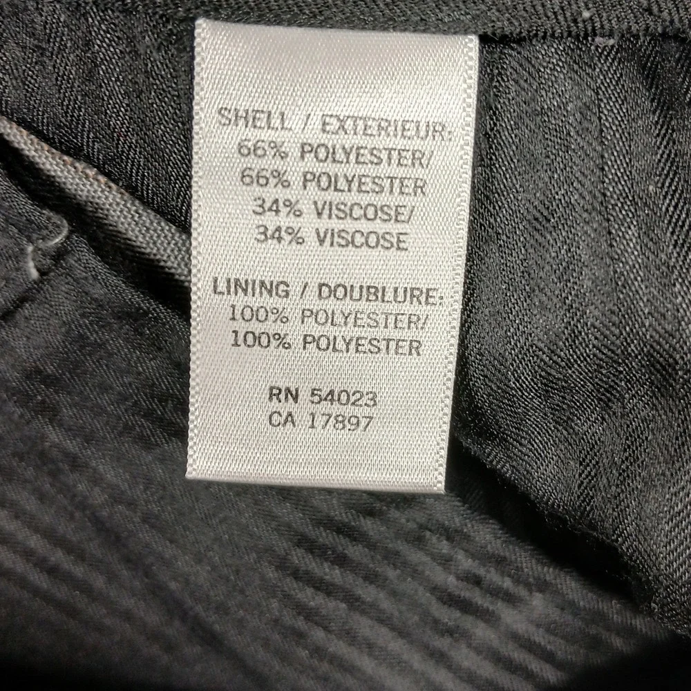 Banana Republic Modern Fit Dress‎ Pants Men 33x34 Grey Viscose Blend Flat Front
